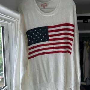 Show Me Your MuMu American Flag Sweater